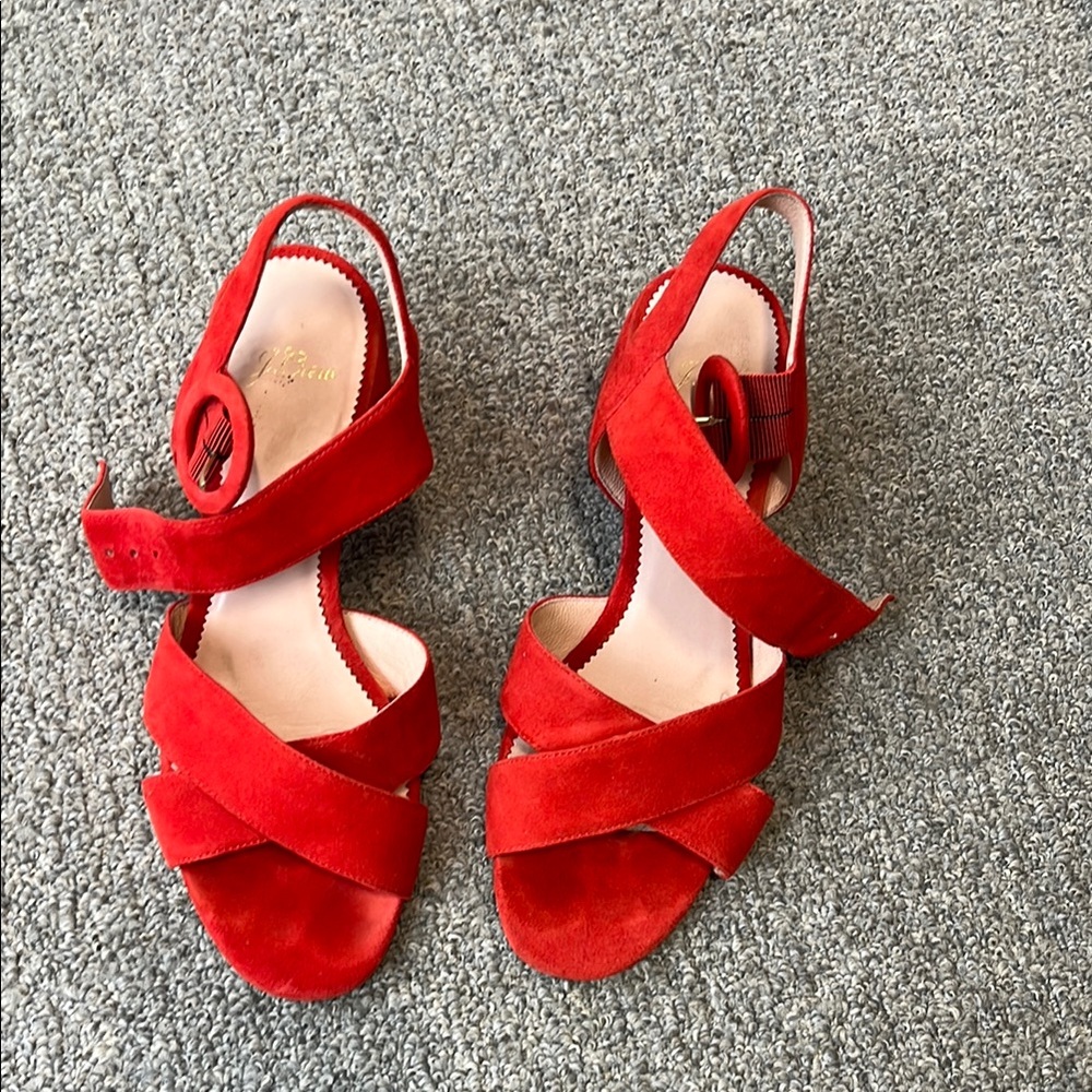 Elegant Red Women's Sandals